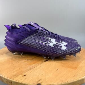 Under Armour Blur Smoke 2.0‎ MC Mens Size 13.5 Football Cleats Purple NEW